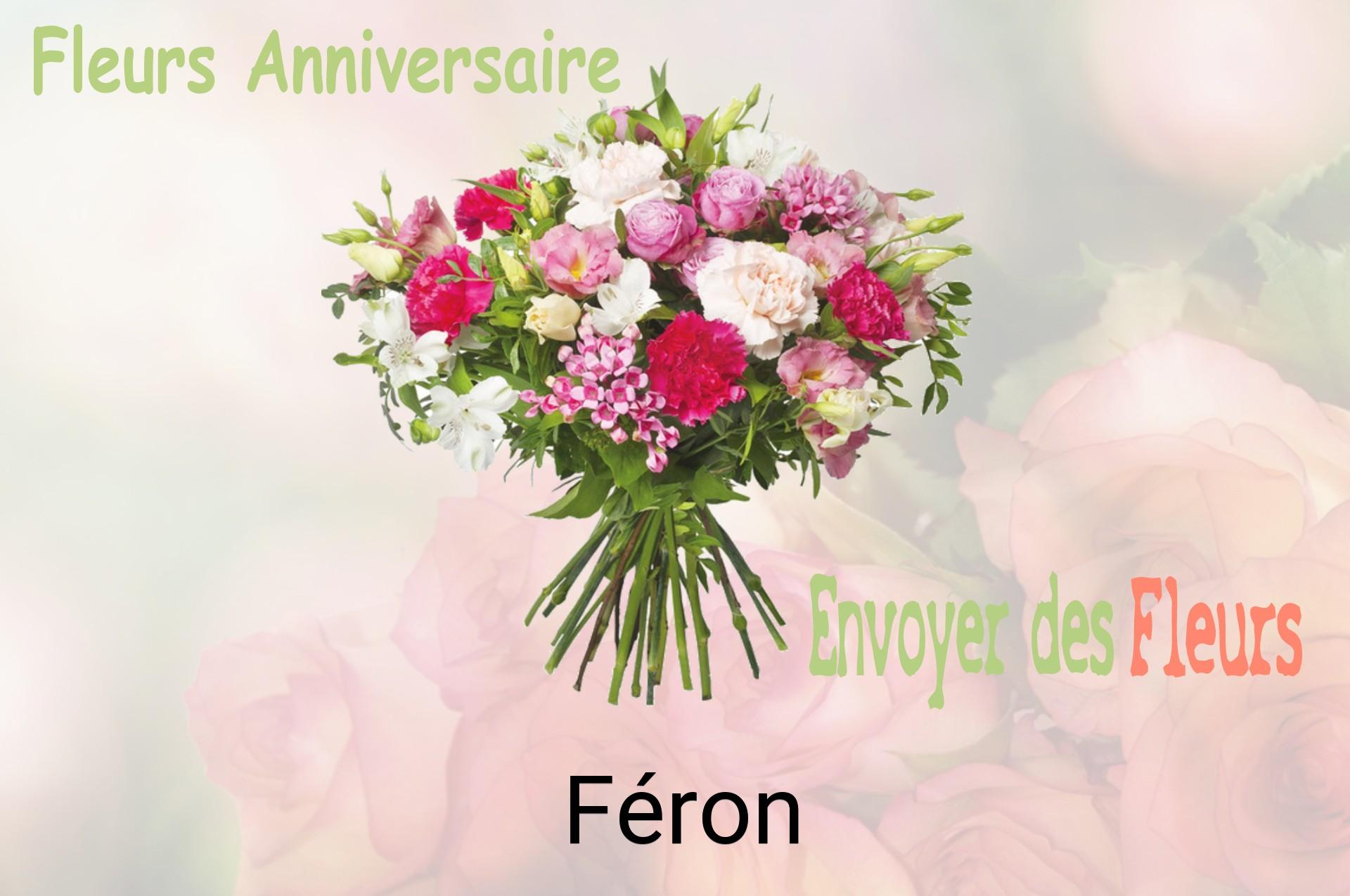 Bouquet de fleurs d’anniversaire livré à Féron